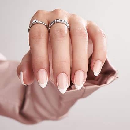 Press On Nails Short - French Tip Press On Nails, Almond Fake Nails